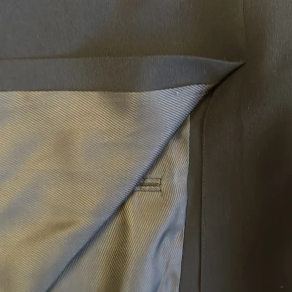 Hart Shaffner Marx 46R Navy Blue Wool Blazer Jacket Coat Two Button USA Viracle - Picture 13 of 13